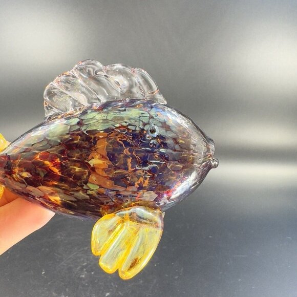 1992 Studio Art Glass Fish Hand Blown Artist Signed Thomas G Hand Made Vintage - Picture 13 of 16